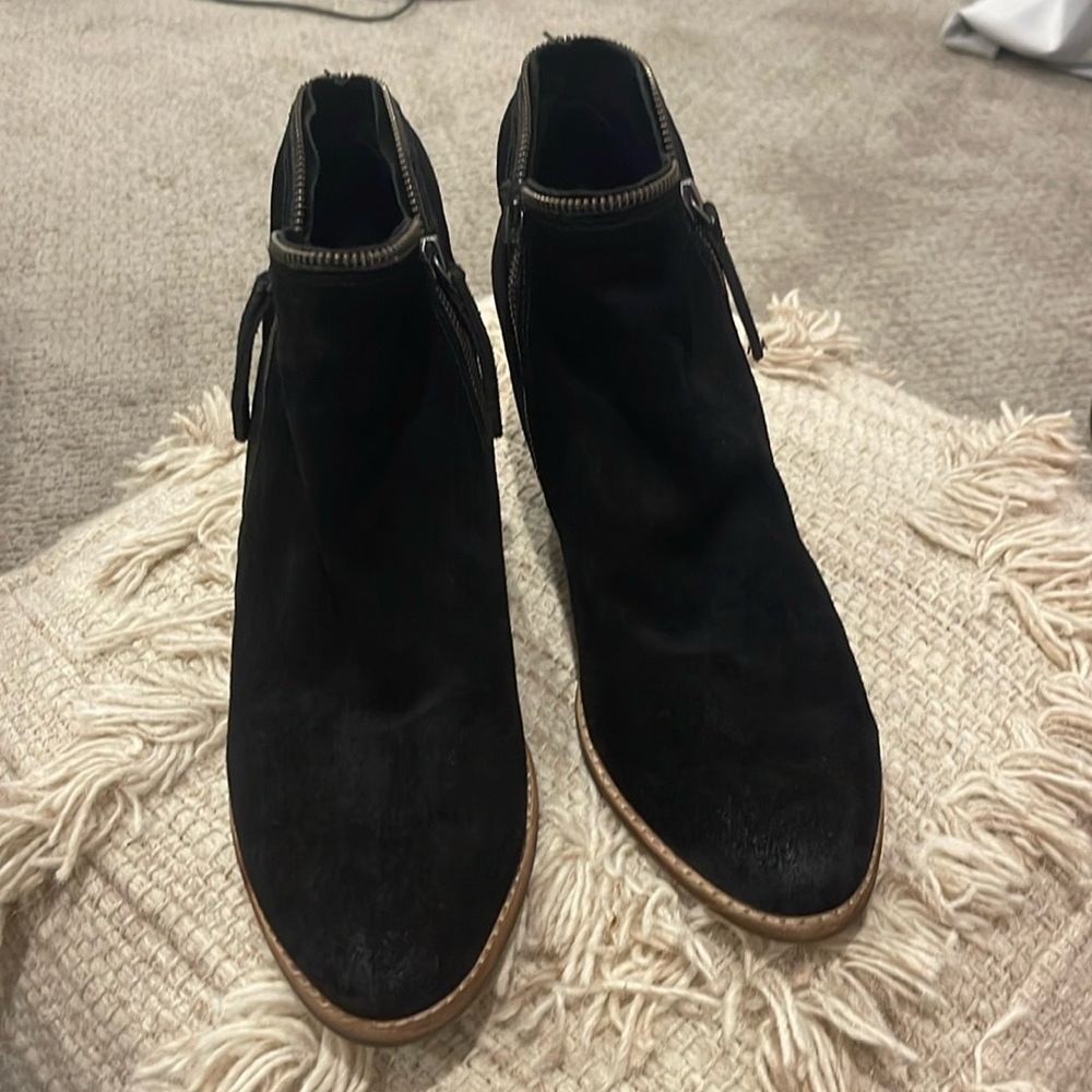 Black booties size 13, 2 inch heel